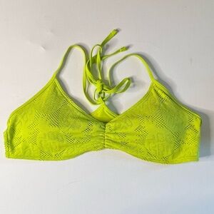Aerie Green Swim Top.  Pineapple Scoop